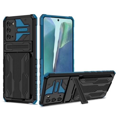 For Samsung Galaxy Note 20 Armor Card PC   TPU Shockproof Case with Card Slot  Invisible