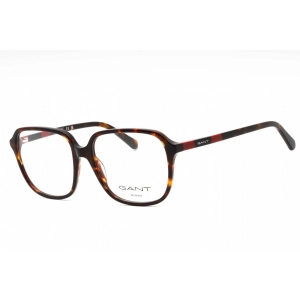Gant Women's Eyeglasses - Dark Havana Plastic Square Full Rim Frame | GA4155 052
