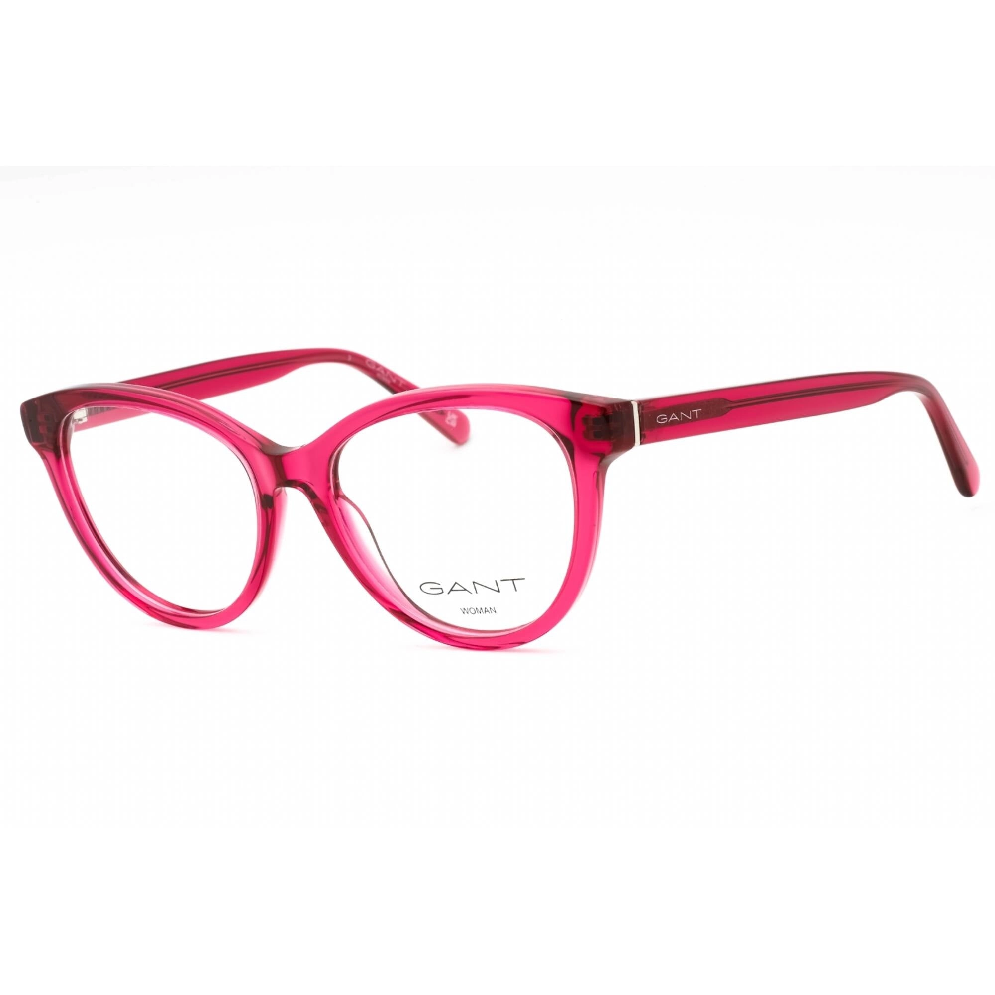 GANT Women's Eyeglasses - Shiny Fuchsia Plastic Cat Eye Full Rim Frame | GA4153 075