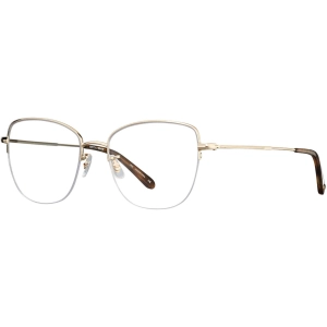 Garrett Leight Women's Eyeglasses - Gold-Feather Tortoise Metal Frame | PERSHING G-FET