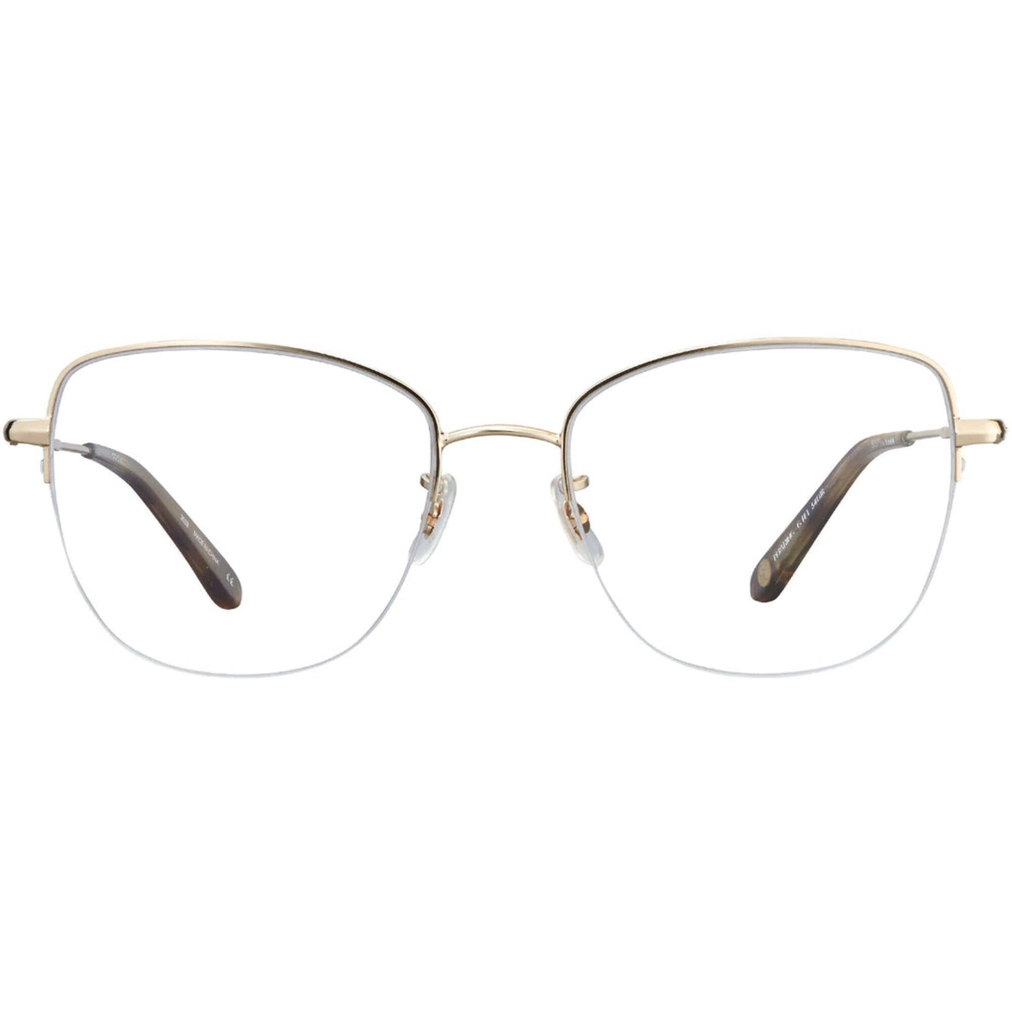 Garrett Leight Women's Eyeglasses - Gold-Feather Tortoise Metal Frame | PERSHING G-FET