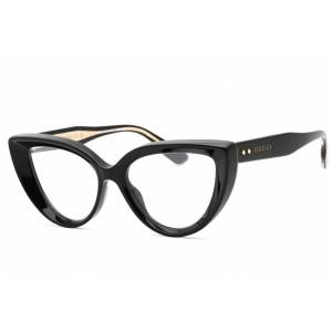 Gucci Women's Eyeglasses - Black Cat Eye Full Rim Plastic Frame | GG1530O 001