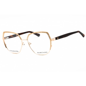 Guess By Marciano Women's Eyeglasses - Pale Gold Cat Eye Full Rim Frame | GM0383 032