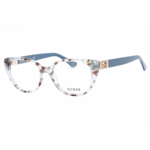 Guess Women's Eyeglasses - Clear Demo Lens Blue/Other Cat Eye Frame | GU2908 092