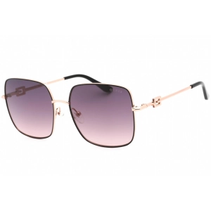 Guess Women's Sunglasses - Gradient Smoke Lens Black/Gold Square Frame | GU7906-H 05B