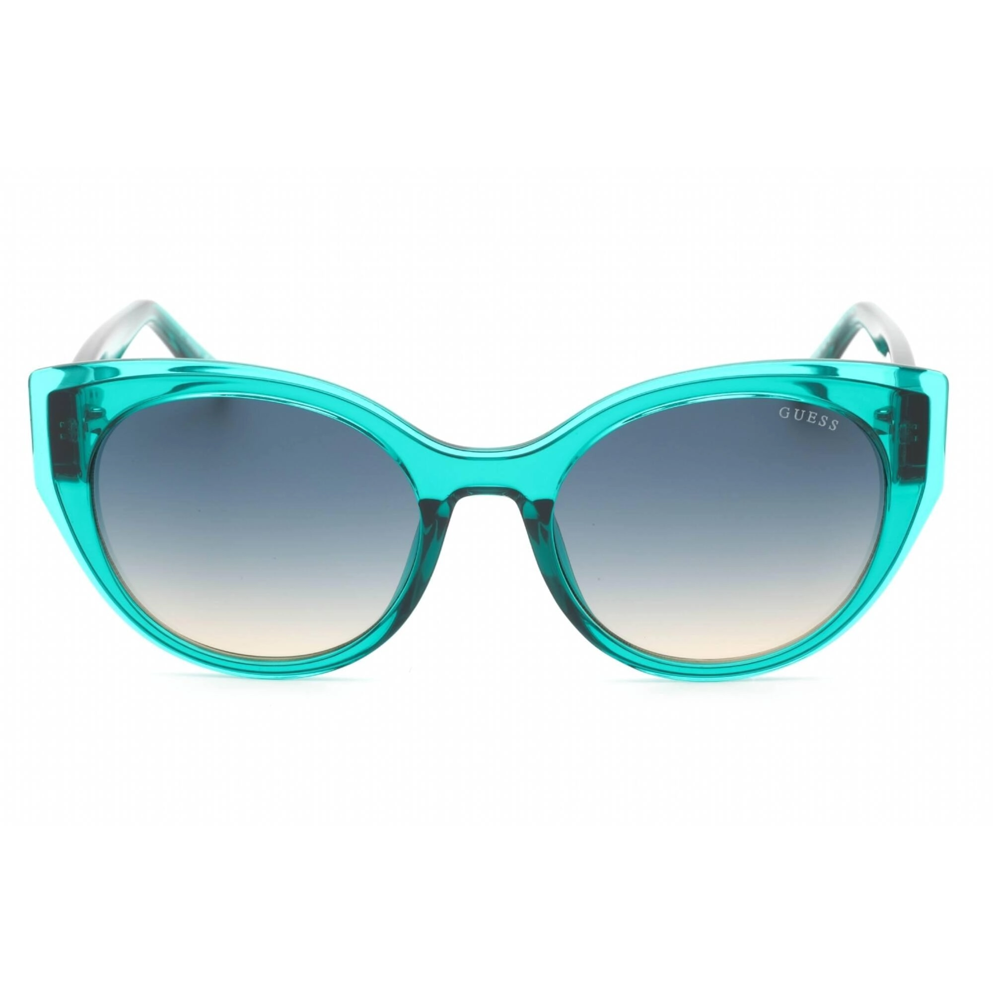 Guess Women's Sunglasses - Shiny Dark Green Full Rim Cat Eye Frame | GU7909 96P