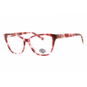 Harley Davidson Women's Eyeglasses - Full Rim Bordeaux Plastic Cat Eye | HD0573 071