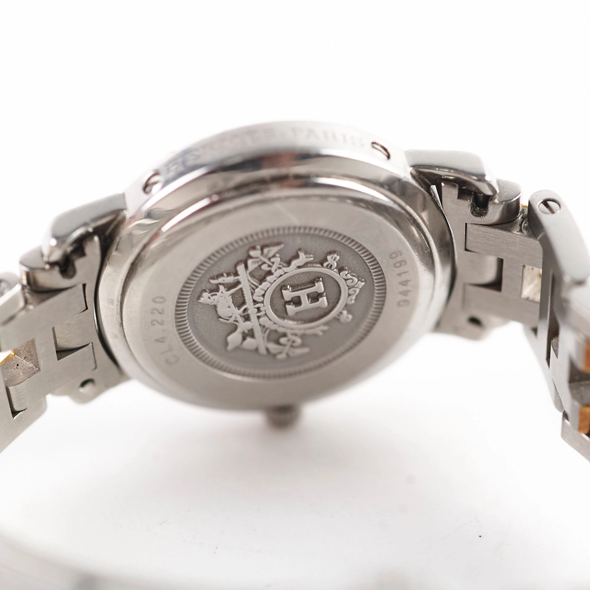 Hermes Clipper Watch CL3.240 Quartz White Dial