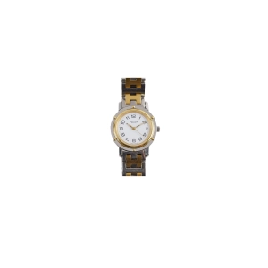 Hermes Clipper Watch CL3.240 Quartz White Dial