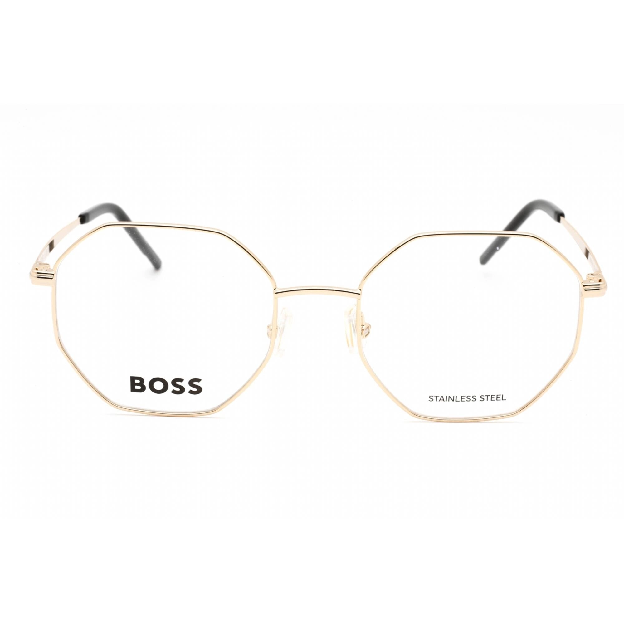 Hugo Boss Women's Eyeglasses - Gold Geometric Full Rim Metal Frame | BOSS 1590 0J5G 00