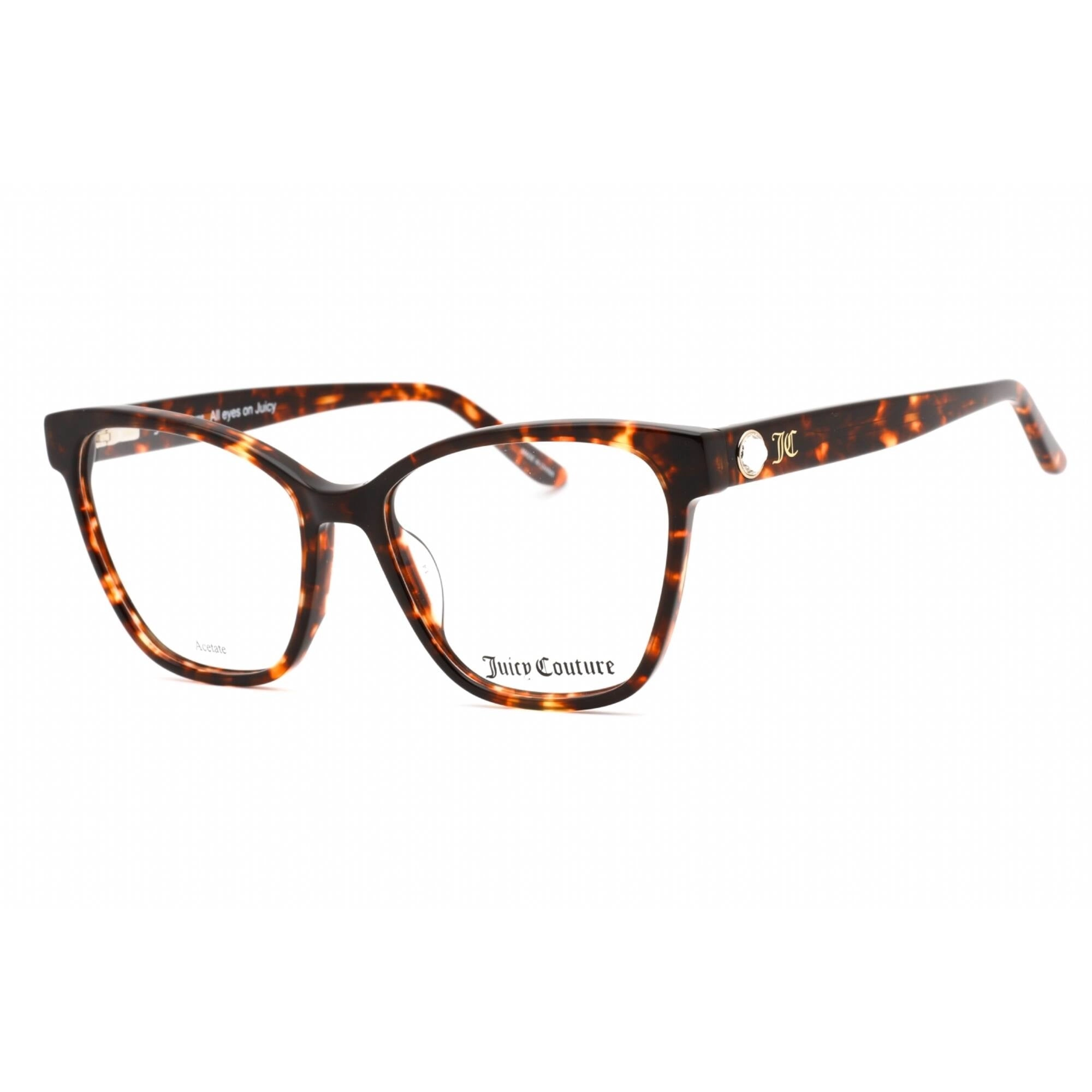 Juicy Couture Women's Eyeglasses - Havana Cat Eye Plastic Full Rim | JU 215 0086 00