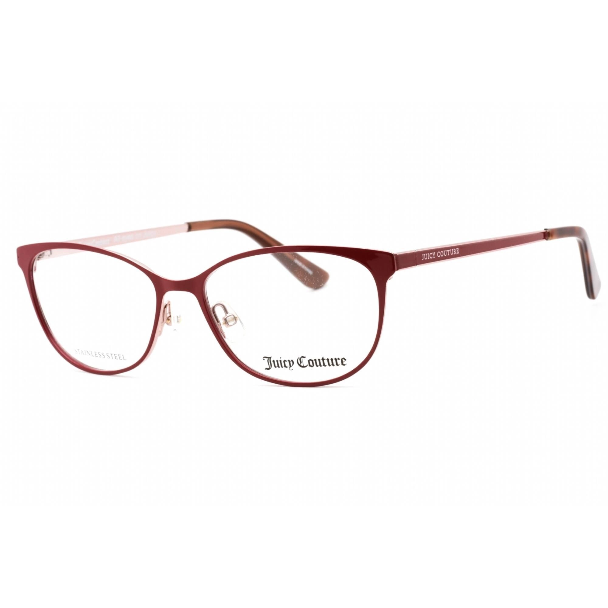 Juicy Couture Women's Eyeglasses - Pink Metal Full Rim Oval Frame | JU 206 035J 00