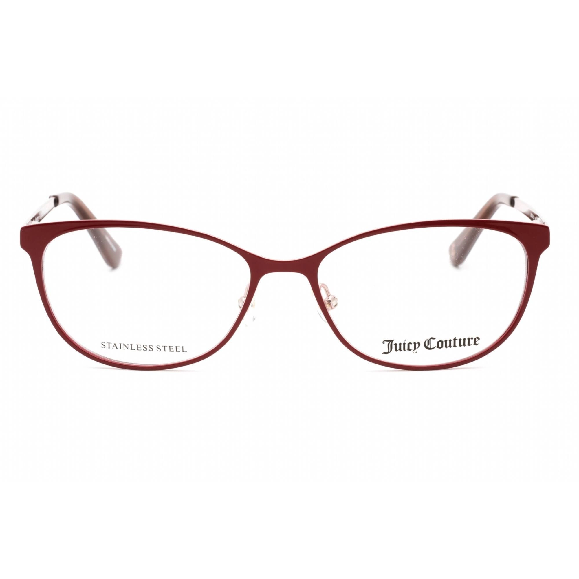 Juicy Couture Women's Eyeglasses - Pink Metal Full Rim Oval Frame | JU 206 035J 00