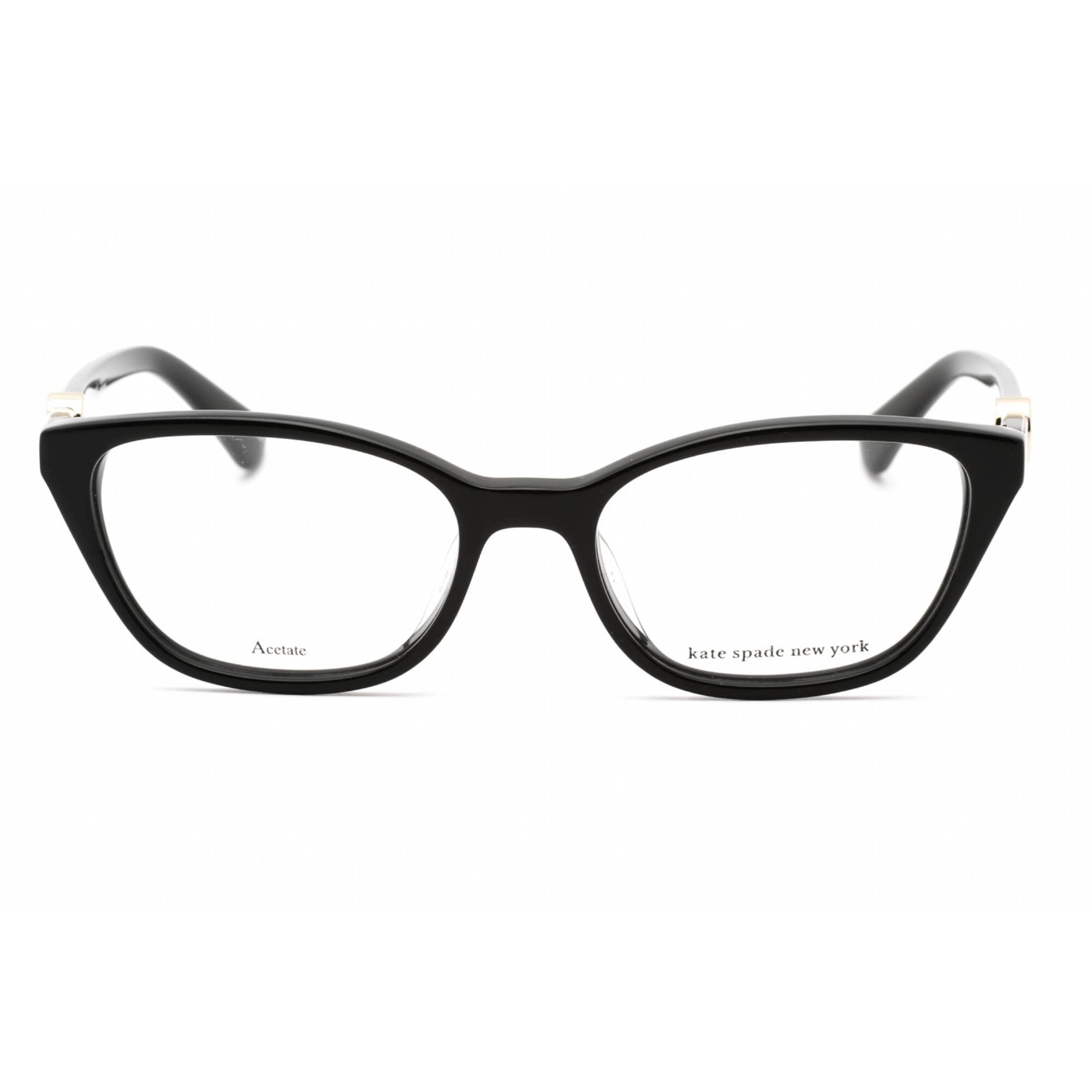 Kate Spade Women's Eyeglasses - Clear Demo Lens Black Round Frame | EMMALEE 0807 00