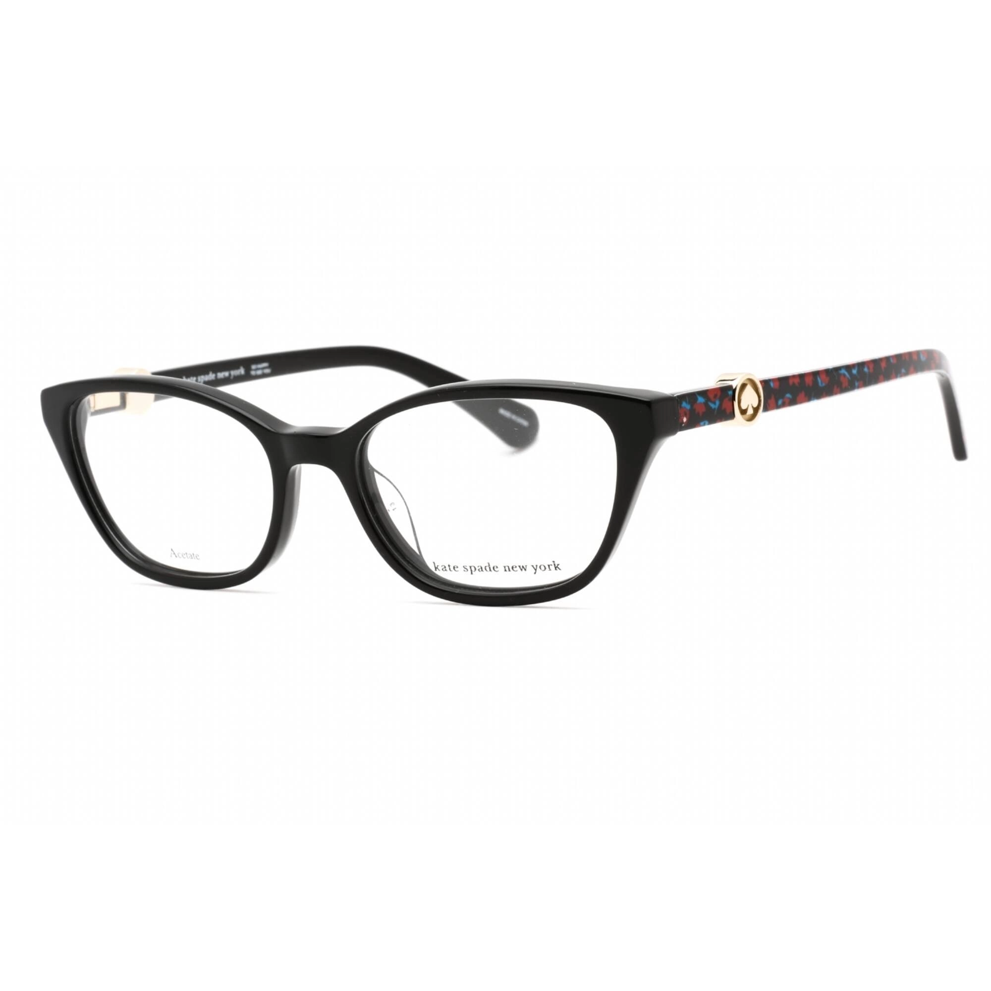 Kate Spade Women's Eyeglasses - Clear Demo Lens Black Round Frame | EMMALEE 0807 00