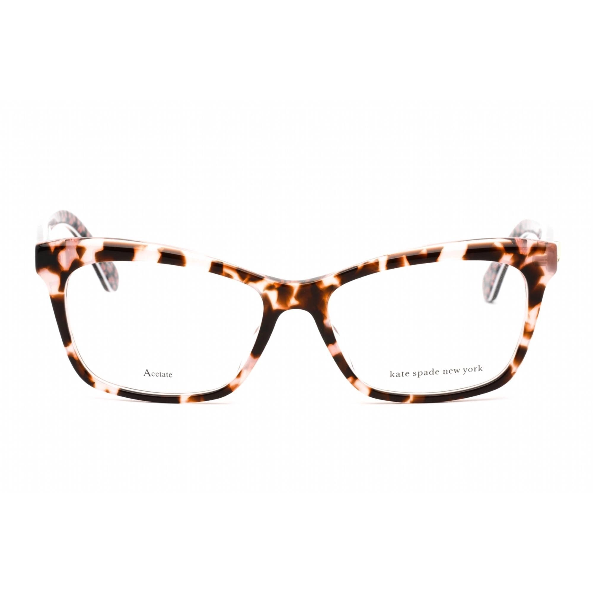 Kate Spade Women's Eyeglasses - Havana Pink Plastic Rectangular Frame | CARDEA 00T4 00