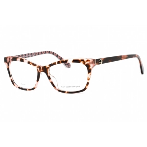 Kate Spade Women's Eyeglasses - Havana Pink Plastic Rectangular Frame | CARDEA 00T4 00