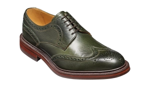 Kelmarsh - Olive Green Grain Wingtip Brogue