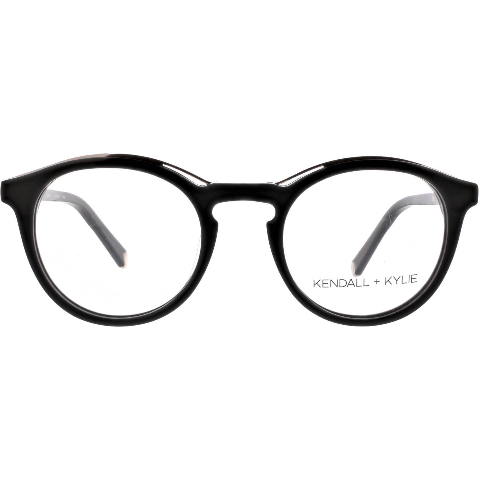 Kendall   Kylie Women's Eyeglasses - Black Acetate Frame Demo Lens | KKO112 NOELLE 1