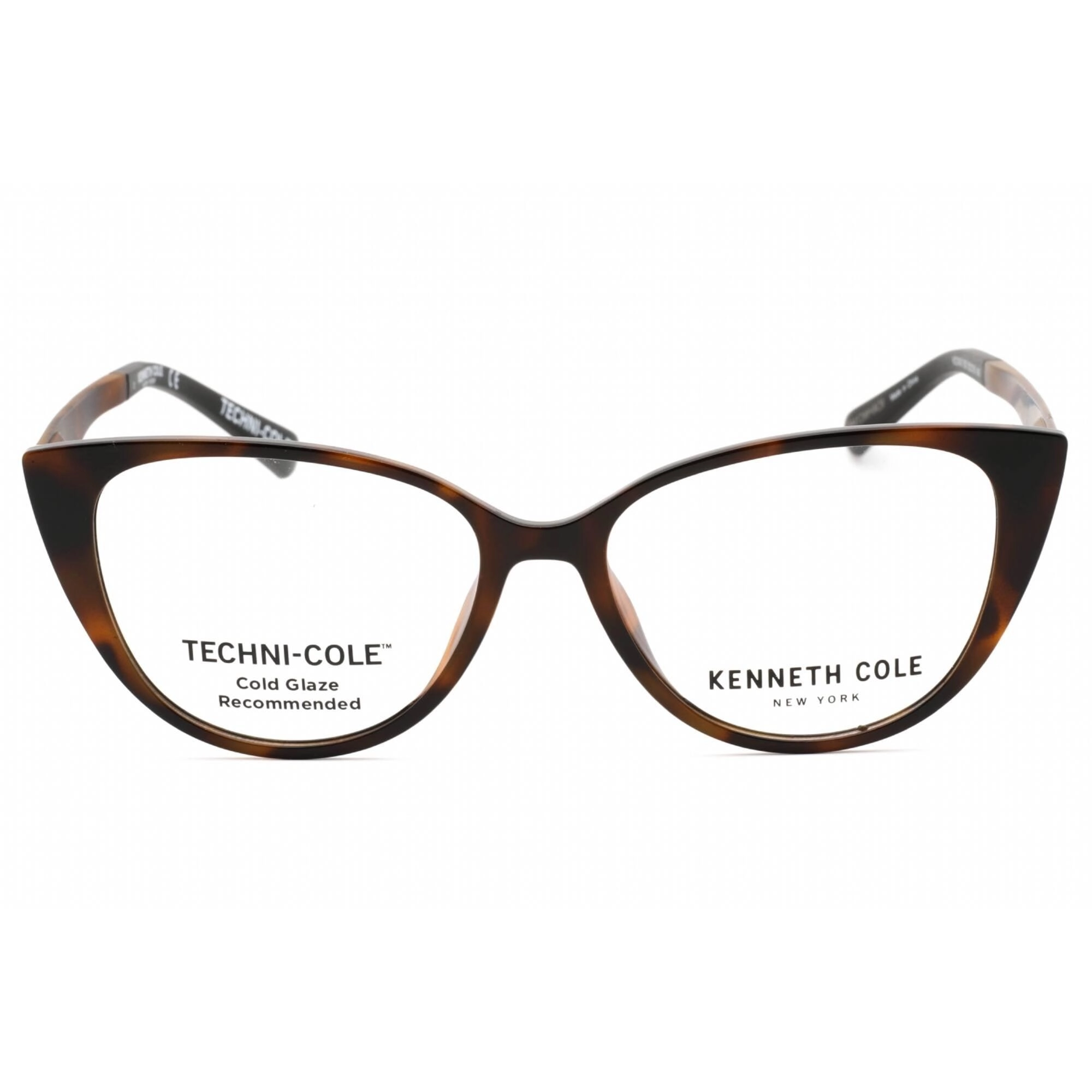 Kenneth Cole New York Women's Eyeglasses - Dark Havana Plastic Cat Eye | KC0342 052