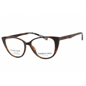 Kenneth Cole New York Women's Eyeglasses - Dark Havana Plastic Cat Eye | KC0342 052