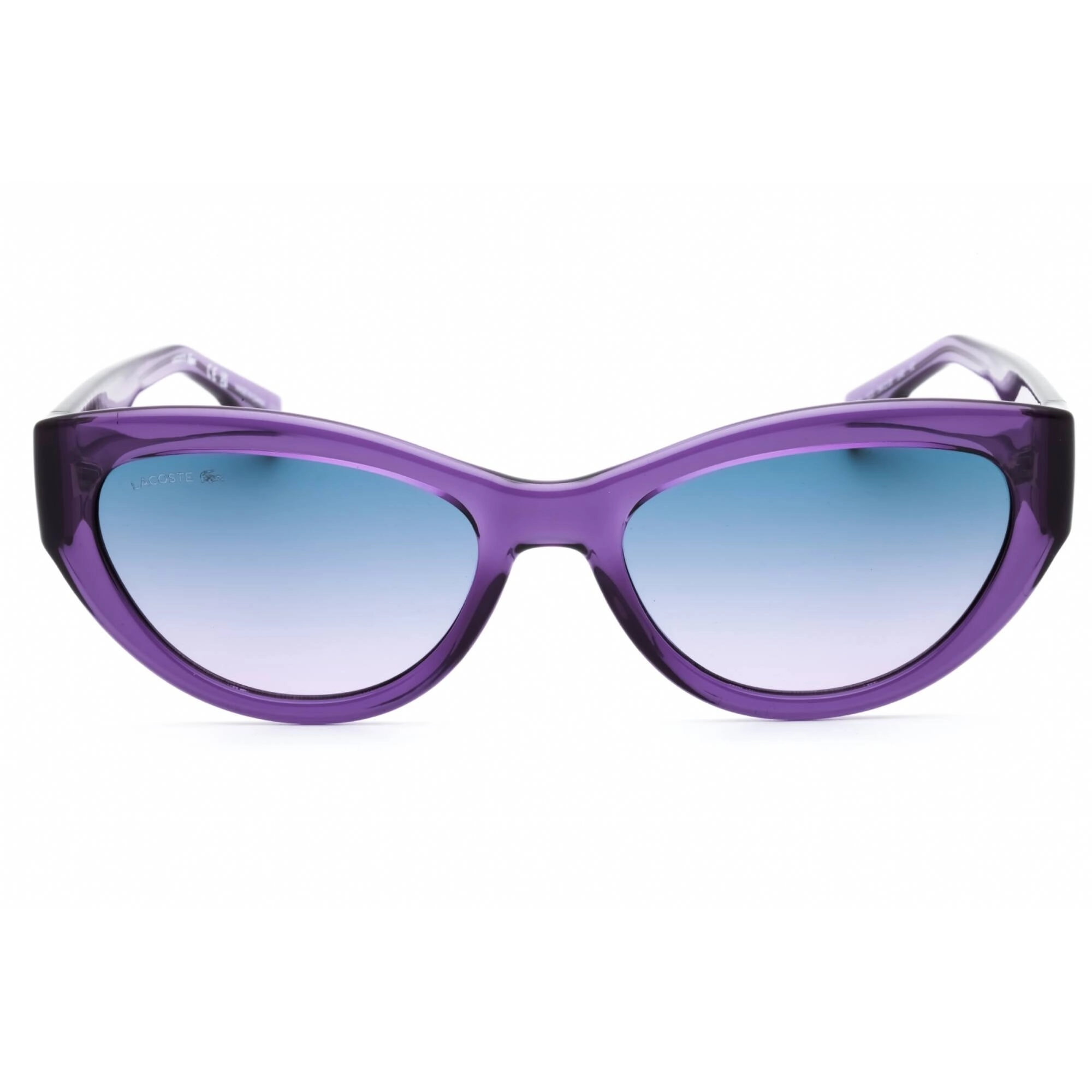 Lacoste Women's Sunglasses - Transparent Purple Cat Eye Full Rim Frame | L6013S 513