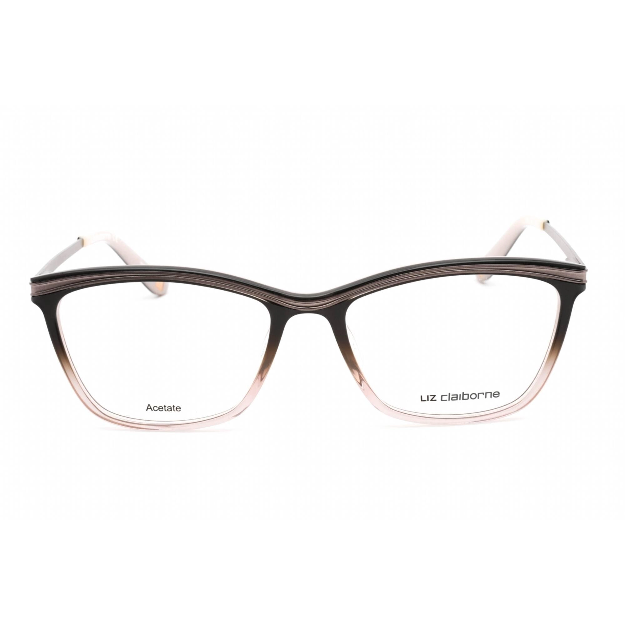 Liz Claiborne Women's Eyeglasses - Cat Eye Grey/Pink Plastic Frame | L 638 0HAQ 00