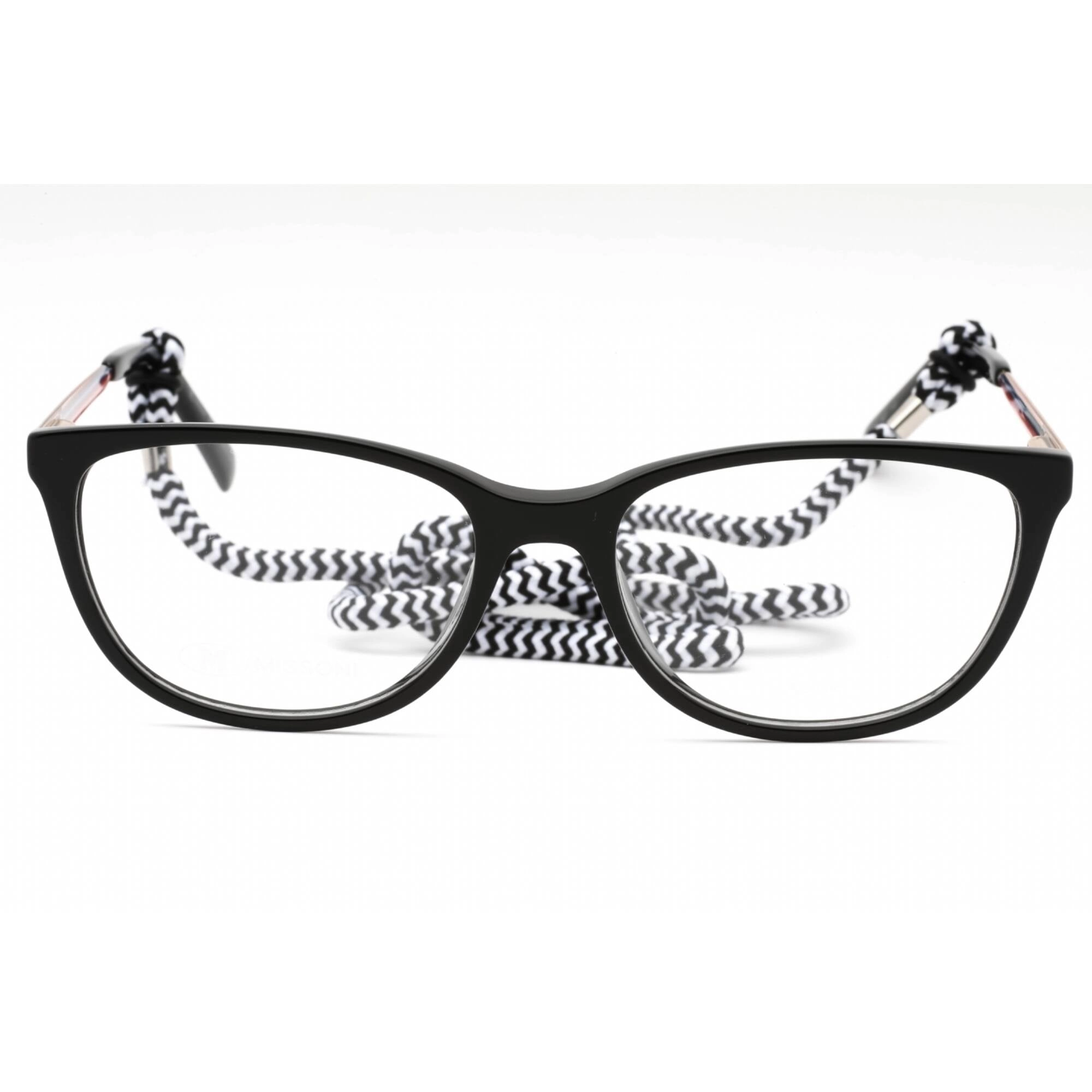 M Missoni Women's Eyeglasses - Black Plastic Cat Eye Full Rim Frame | MMI 0033 0807 00