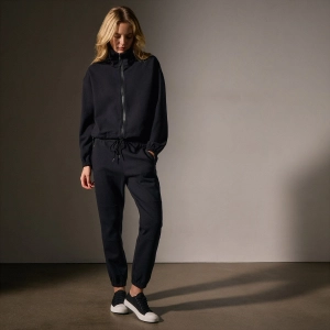 Matte Scuba Track Pant - Black