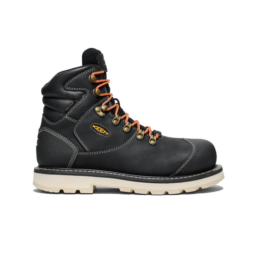 Men's Cincinnati  6" Waterproof 90° Heel Boot (Carbon Toe)  |  Black/Sandshell