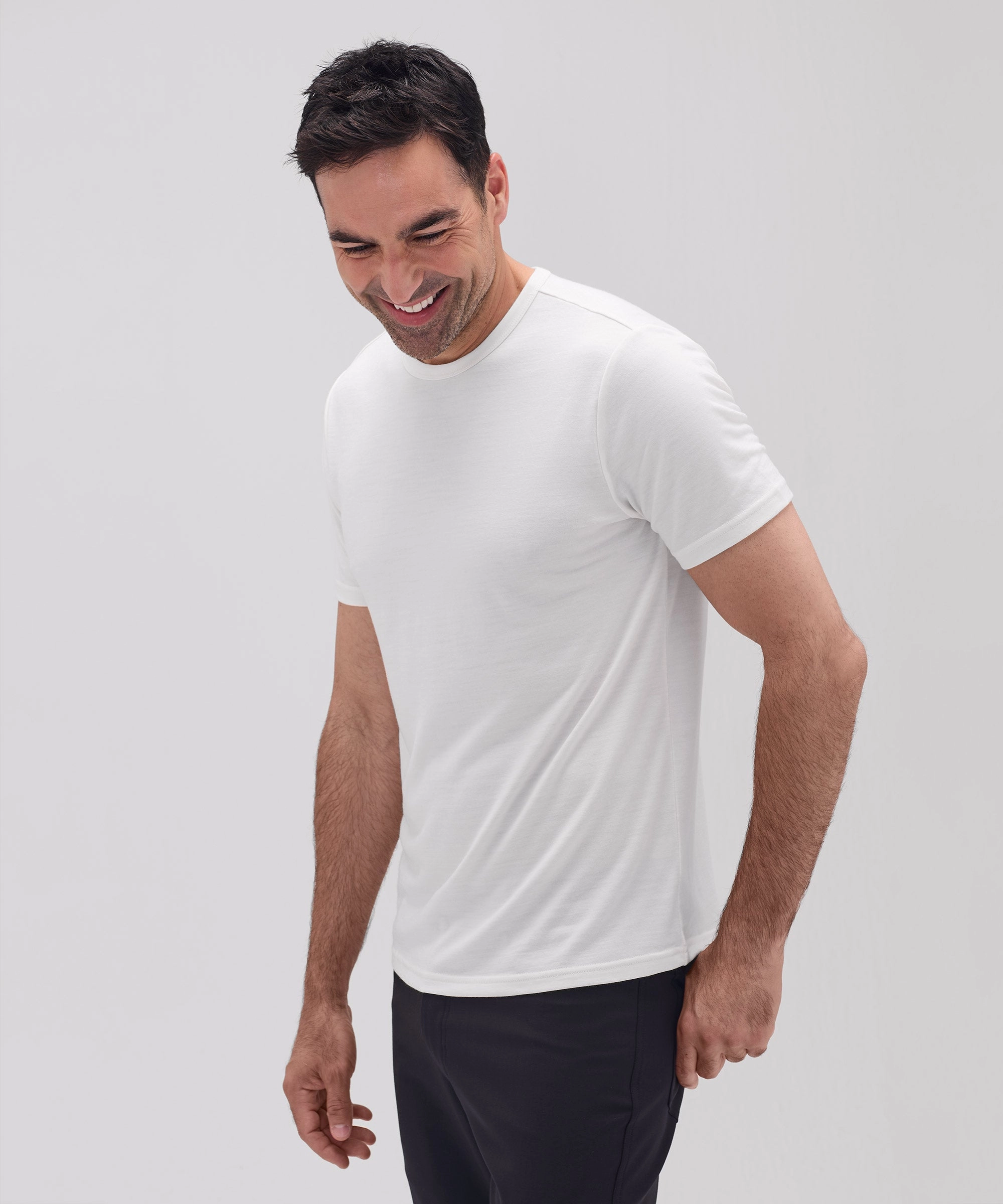 Men's Tall Merino Crew Neck T-Shirt
