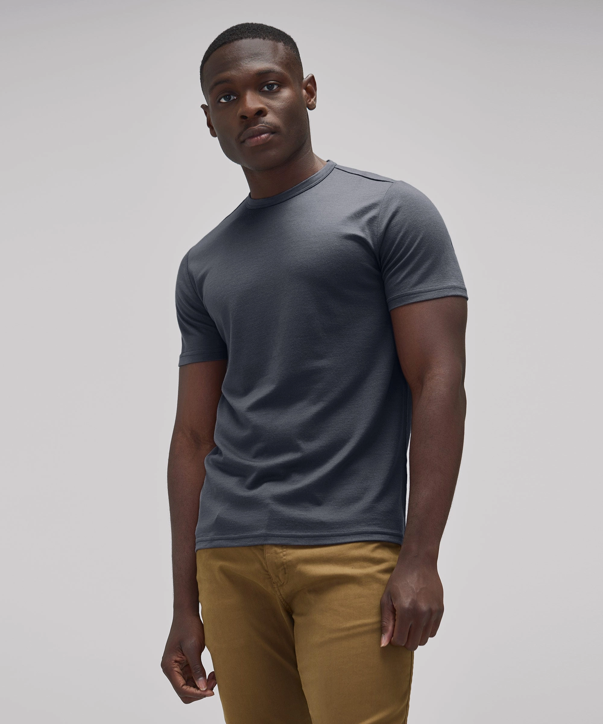 Men's Tall Merino Crew Neck T-Shirt
