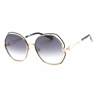 Missoni Women's Sunglasses - Full Rim Gold Black Metal Round | MIS 0075/S 0RHL 9O
