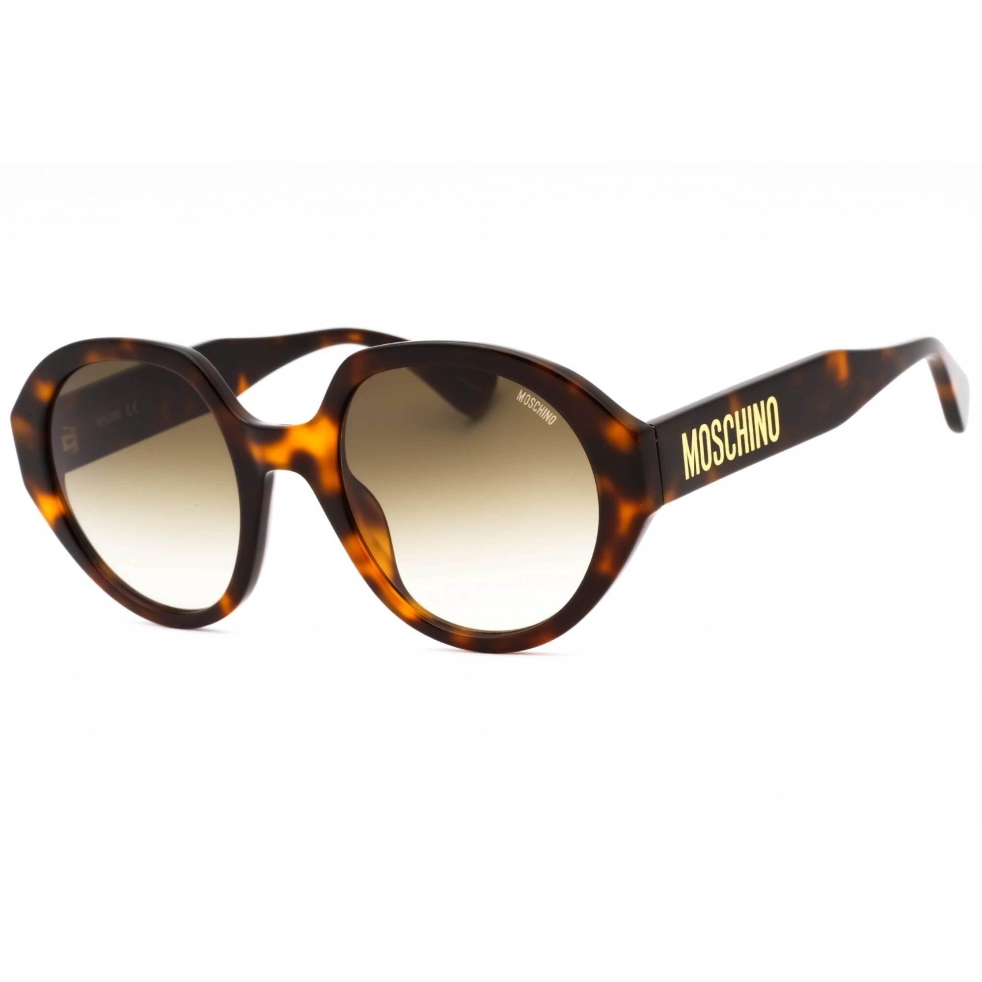 Moschino Women's Sunglasses - Havana 2 Plastic Oval Full Rim Frame | MOS126/S 005L 9K