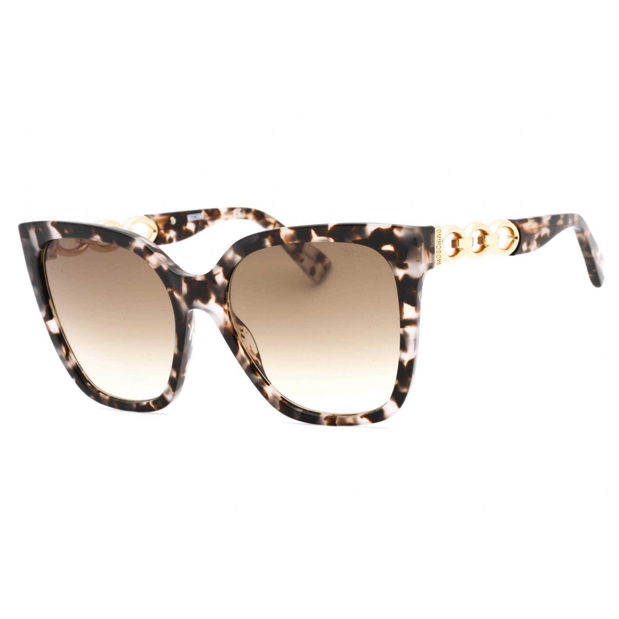 Moschino Women's Sunglasses - Pink Havana Nylon Square Shape Frame | MOS098/S 0HT8 HA