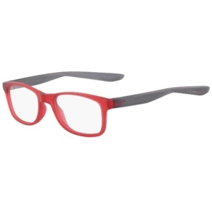 Nike Women's Eyeglasses - Matt University Red Plastic Square Frame | NIKE 5004 600
