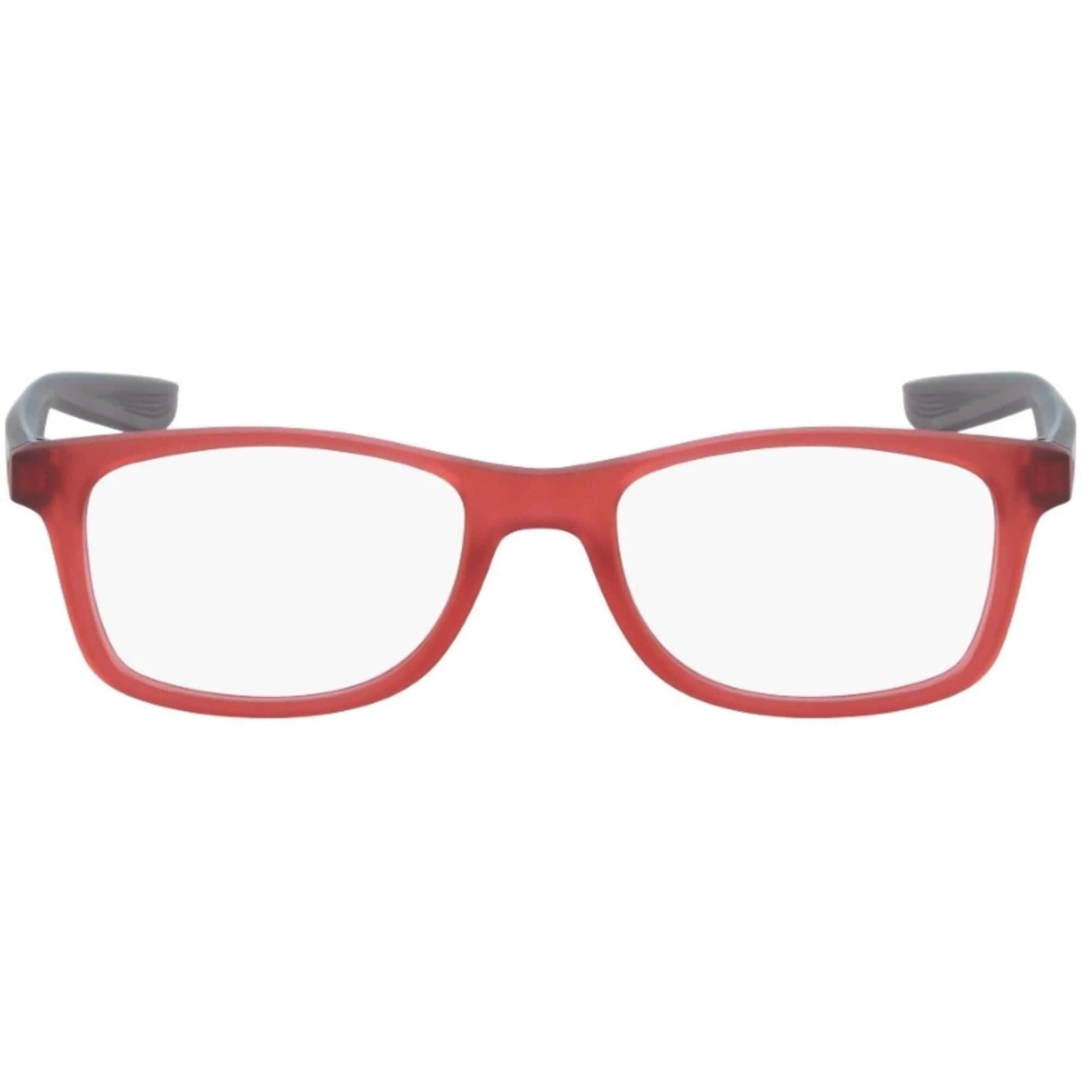 Nike Women's Eyeglasses - Matt University Red Plastic Square Frame | NIKE 5004 600