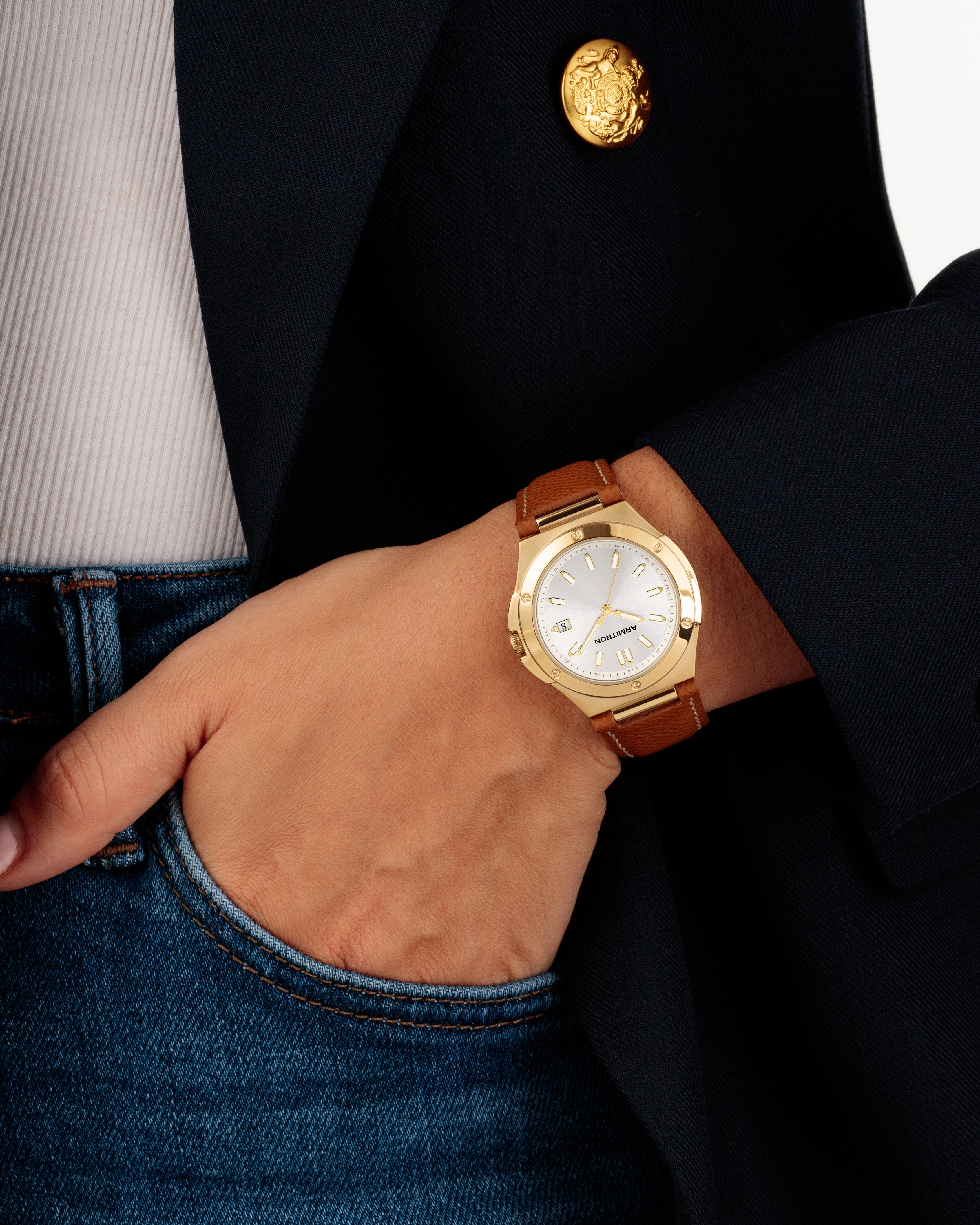 Parker™ | 38mm, Gold/Brown/Silver