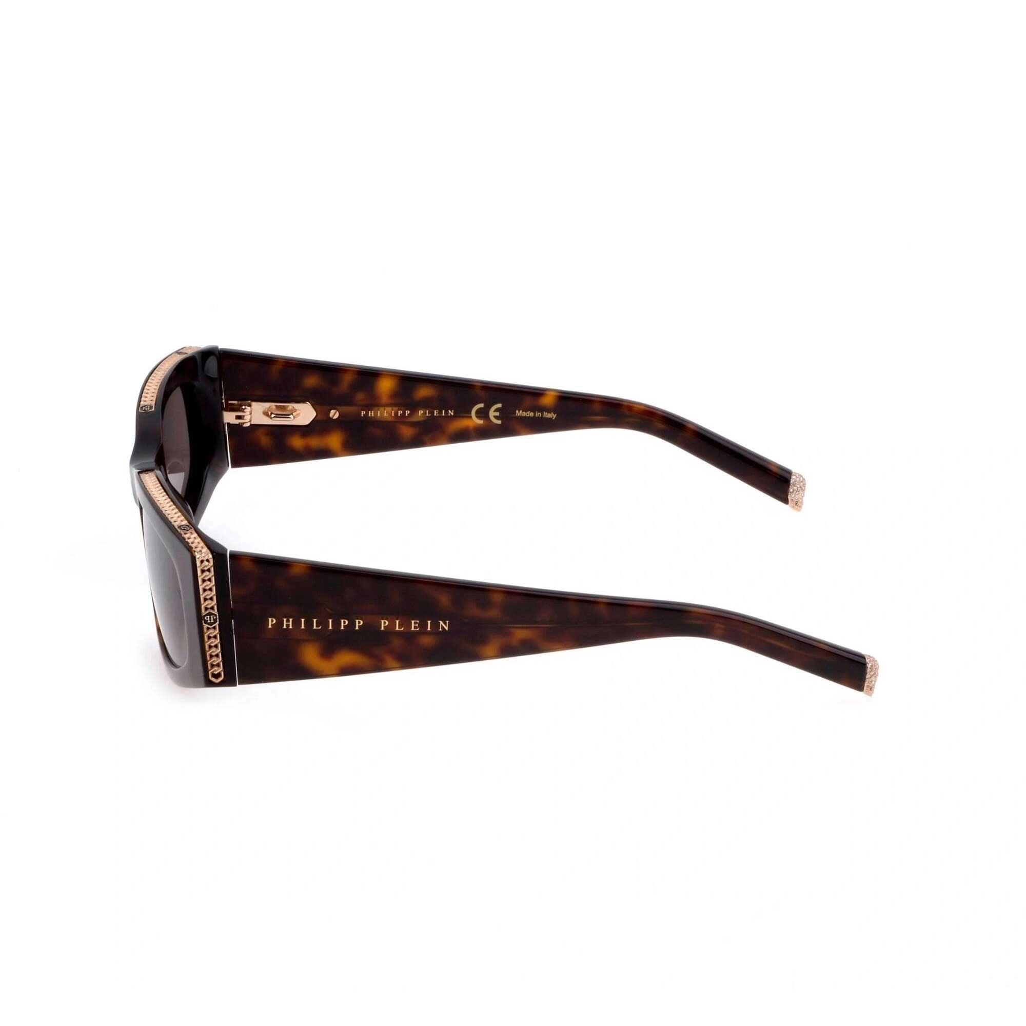 Philipp Plein Women's Sunglasses - Brown Cat Eye Shape Frame Grey Lens | SPP025S 0722