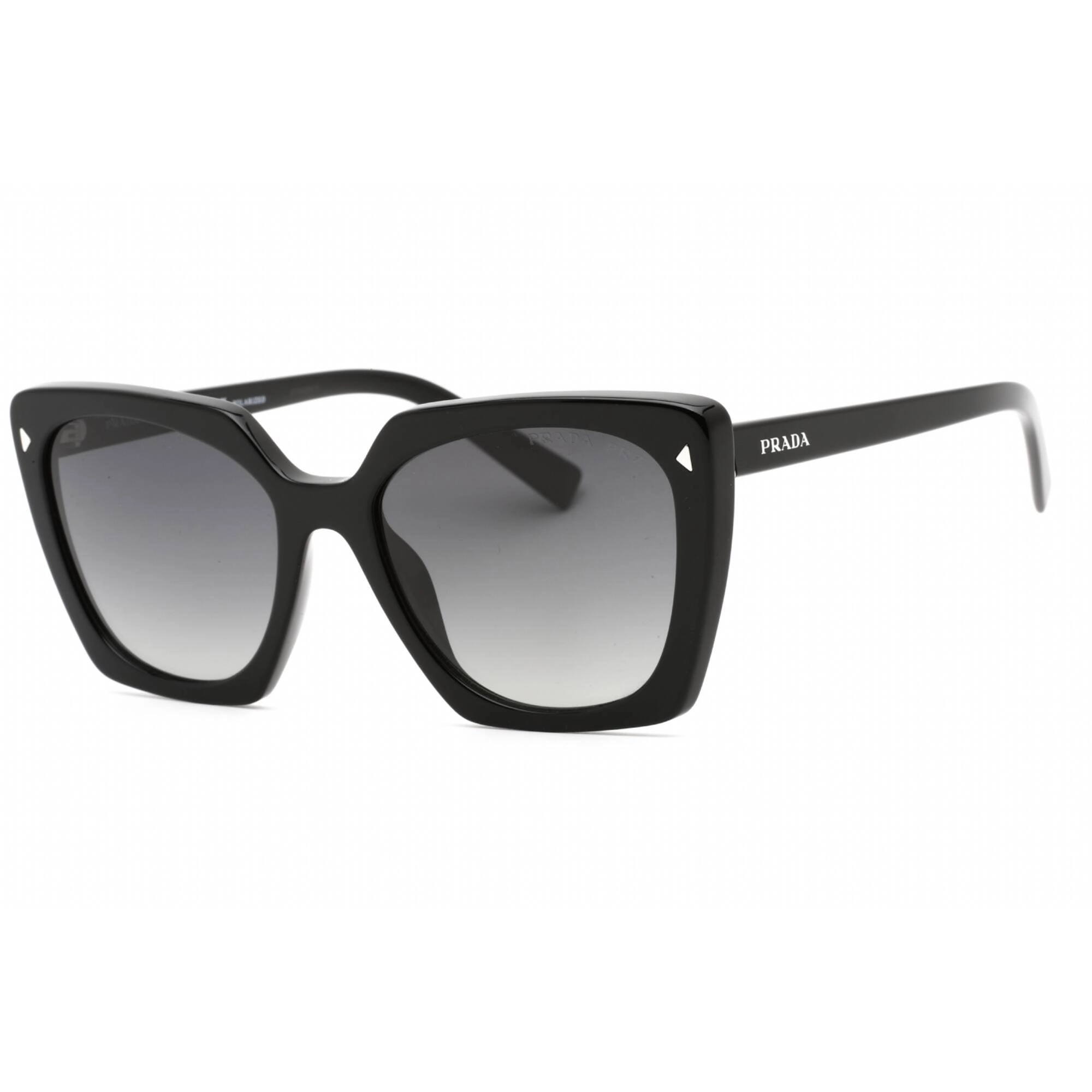 Prada Women's Sunglasses - Full Rim Black Plastic Butterfly Frame | 0PR 23ZS 1AB5W1