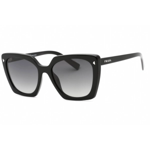 Prada Women's Sunglasses - Full Rim Black Plastic Butterfly Frame | 0PR 23ZS 1AB5W1