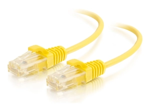 Quiktron Q Series - Patch cable - RJ-45 (M) to RJ-45 (M) - 2 ft - 0.2 in - UTP - CAT 6a - snagless, indoor - yellow 576A-RD15-002