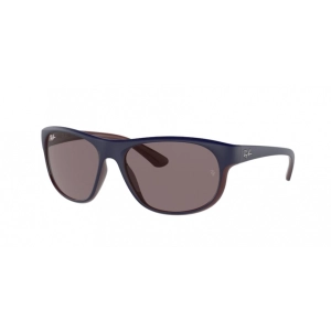 Ray Ban Women's Sunglasses - Violet Nylon Pillow Frame Green Lens | 0RB4351 65697N