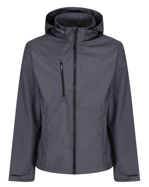 Regatta Mens Venturer 3 Layer Printable Hooded Softshell Jacket