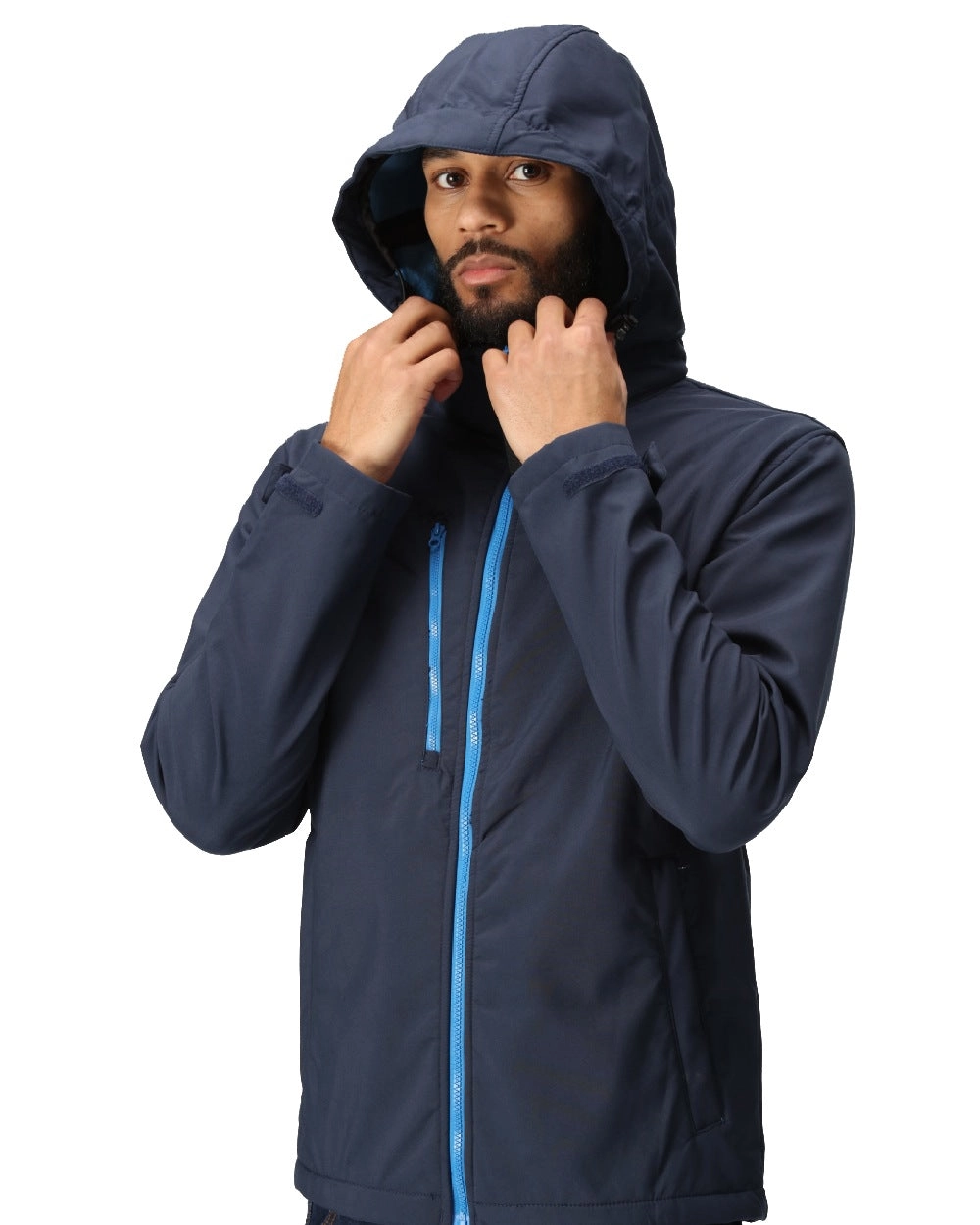 Regatta Mens Venturer 3 Layer Printable Hooded Softshell Jacket