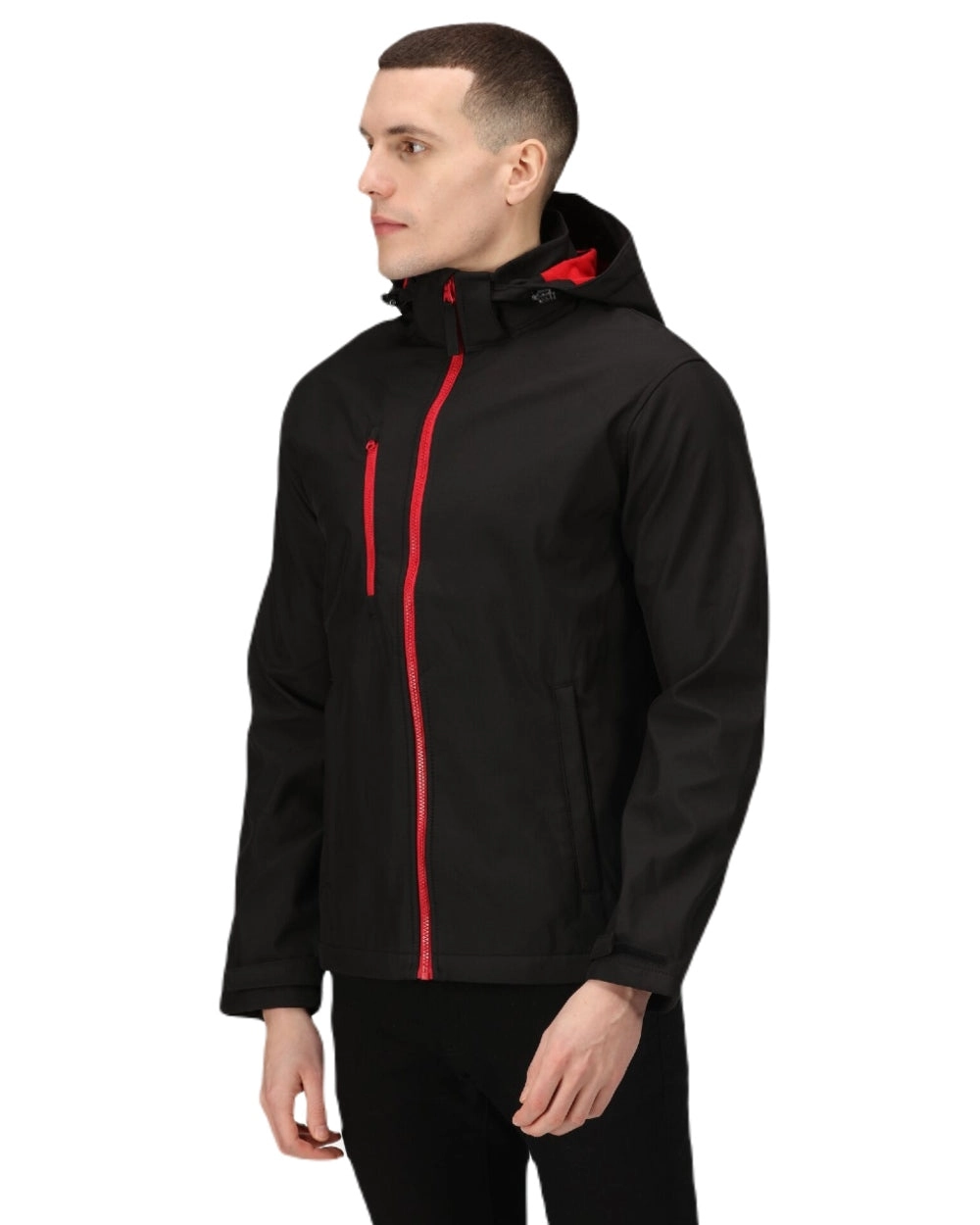 Regatta Mens Venturer 3 Layer Printable Hooded Softshell Jacket