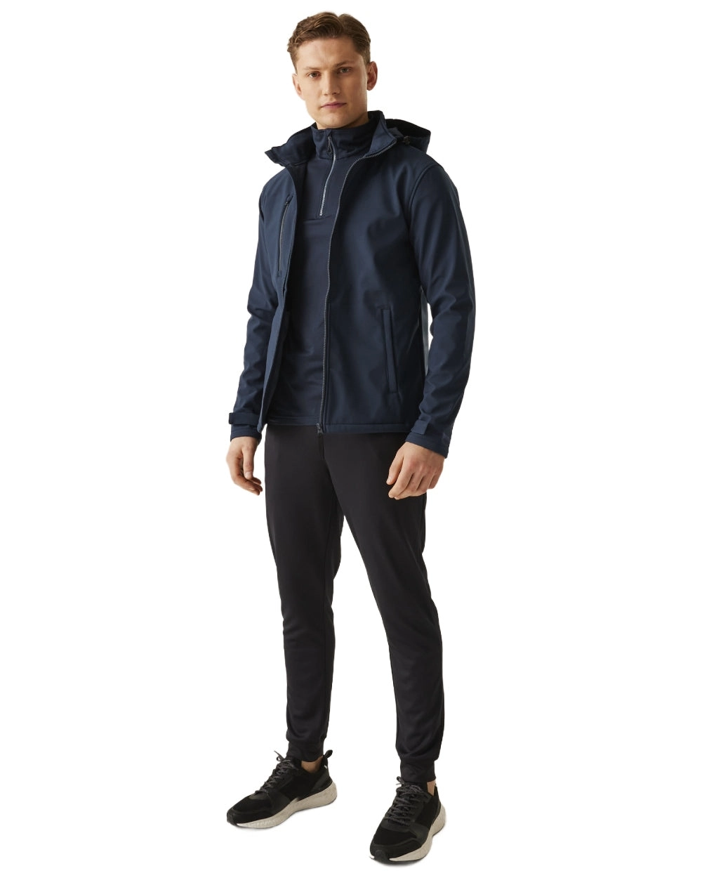 Regatta Mens Venturer 3 Layer Printable Hooded Softshell Jacket