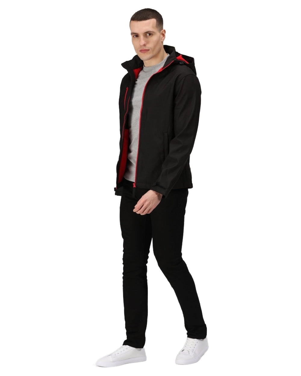 Regatta Mens Venturer 3 Layer Printable Hooded Softshell Jacket