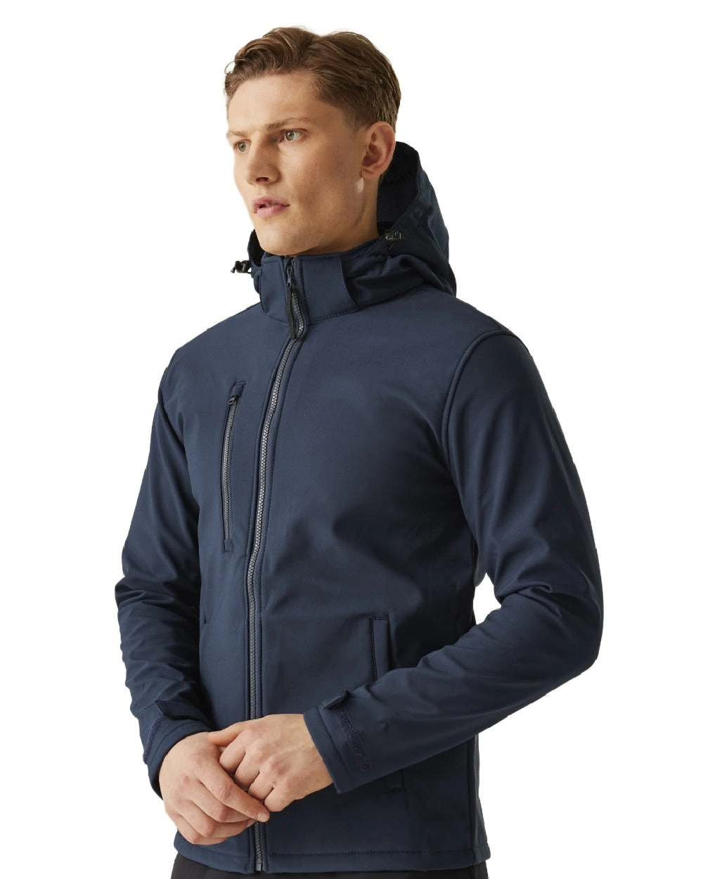 Regatta Mens Venturer 3 Layer Printable Hooded Softshell Jacket
