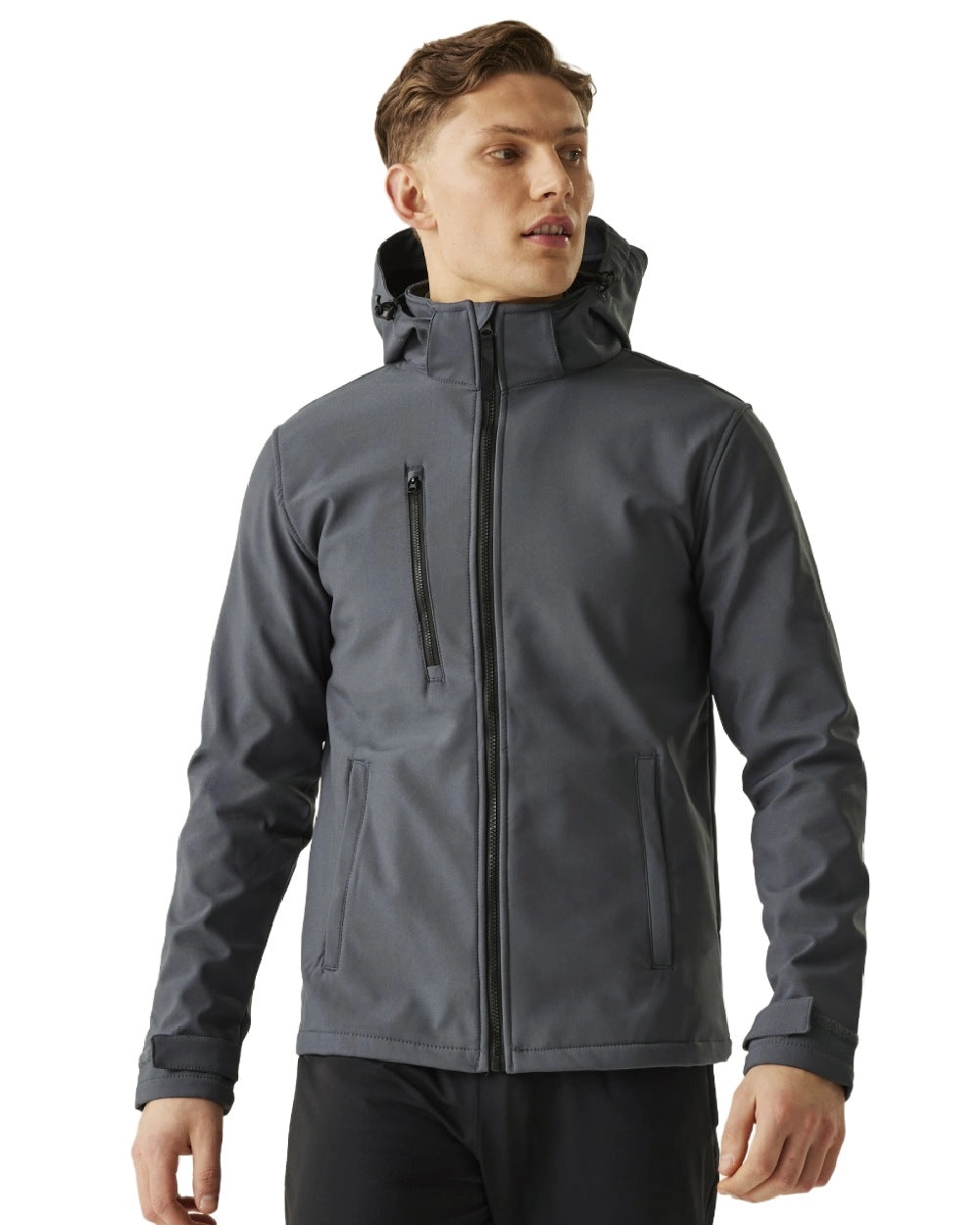 Regatta Mens Venturer 3 Layer Printable Hooded Softshell Jacket